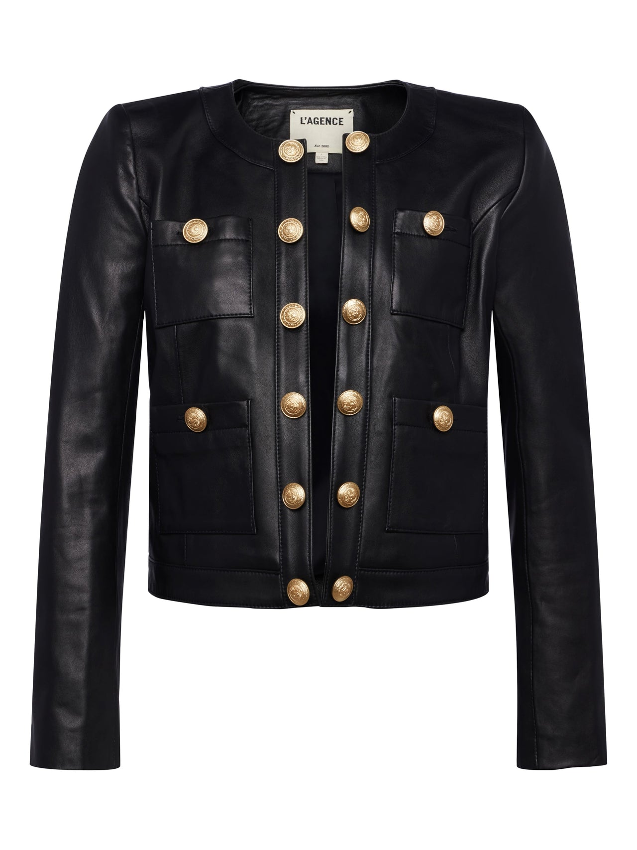 Jayde Leather Jacket in Black