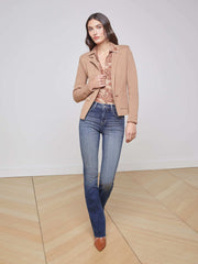 Sofia Knit Blazer in Ginger Snap