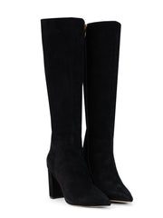 Christiane Knee High Boot in Black Suede