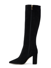 Christiane Knee High Boot in Black Suede