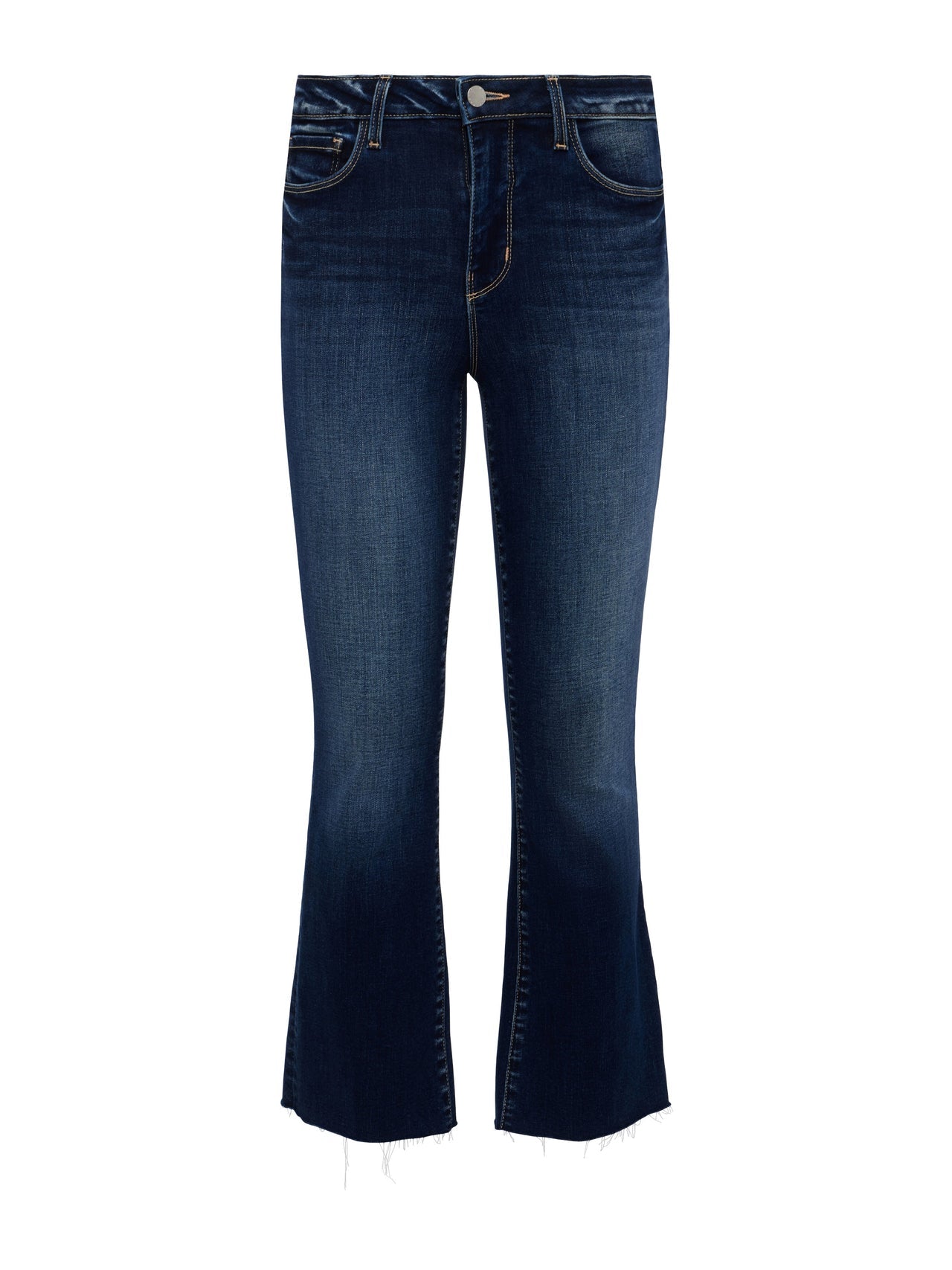 Kendra High-Rise Cropped Flare Jean in Columbia