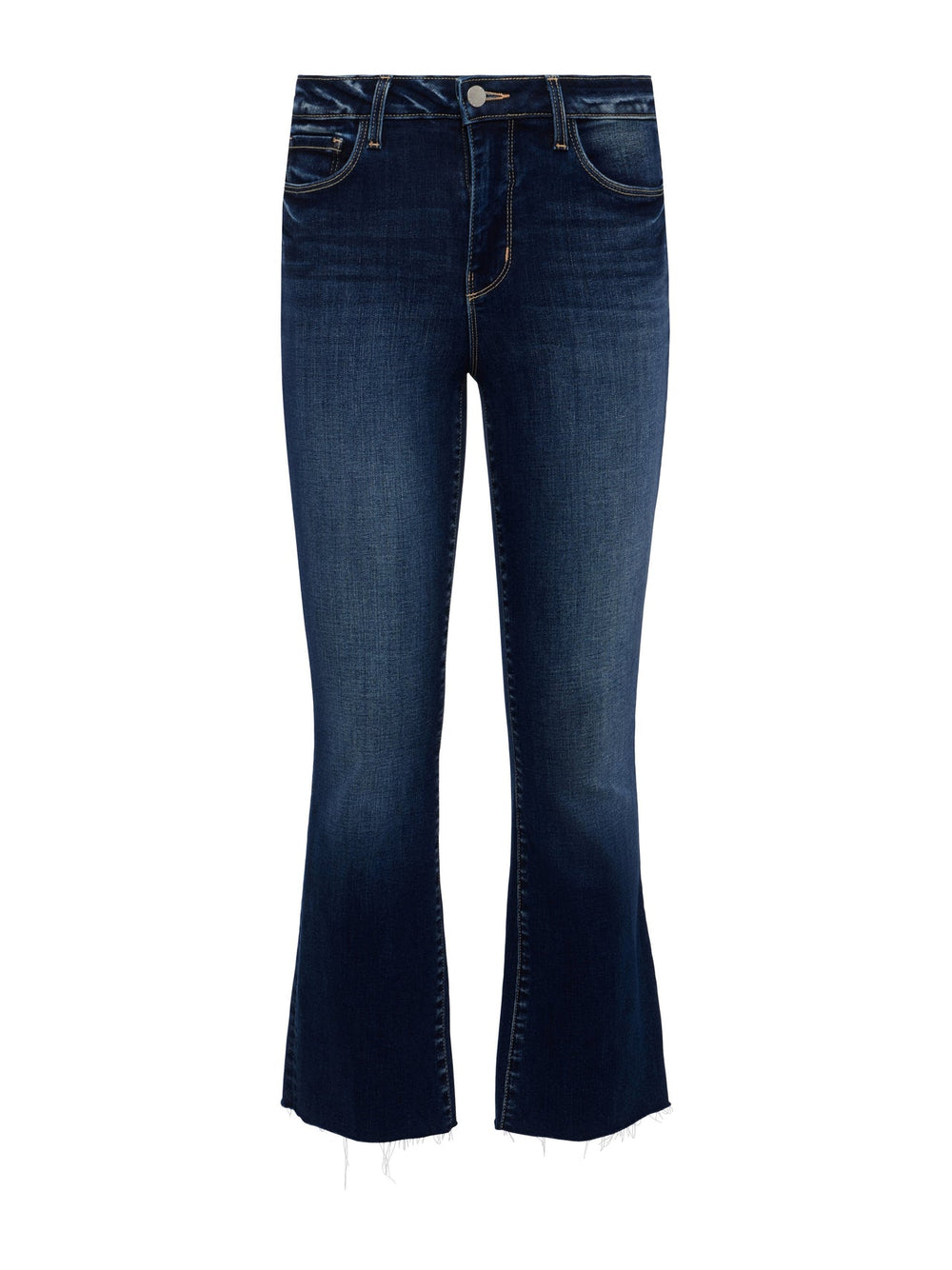 Kendra High-Rise Cropped Flare Jean in Columbia