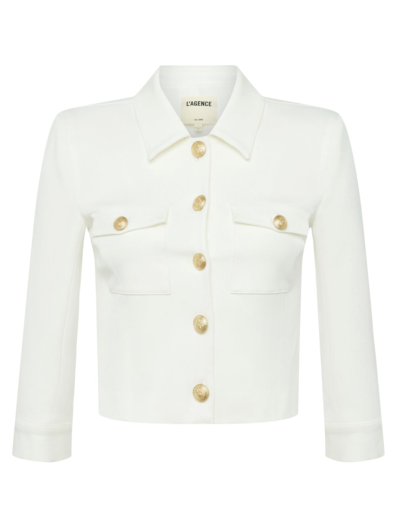 Kumi Cropped Jacket in White