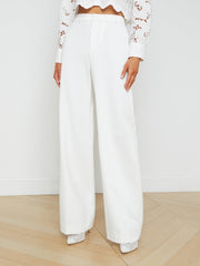 Livvy Straight-Leg Trouser in White
