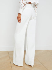 Livvy Straight-Leg Trouser in White