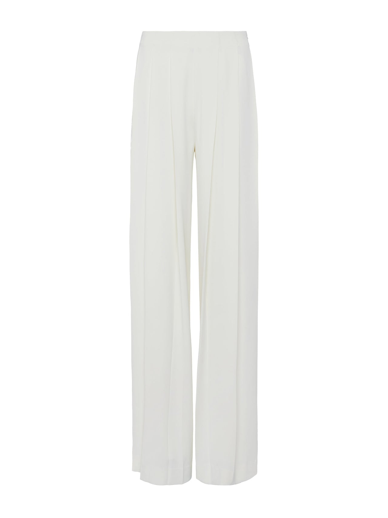 Nova Pleated Wide-Leg Pant in Ivory