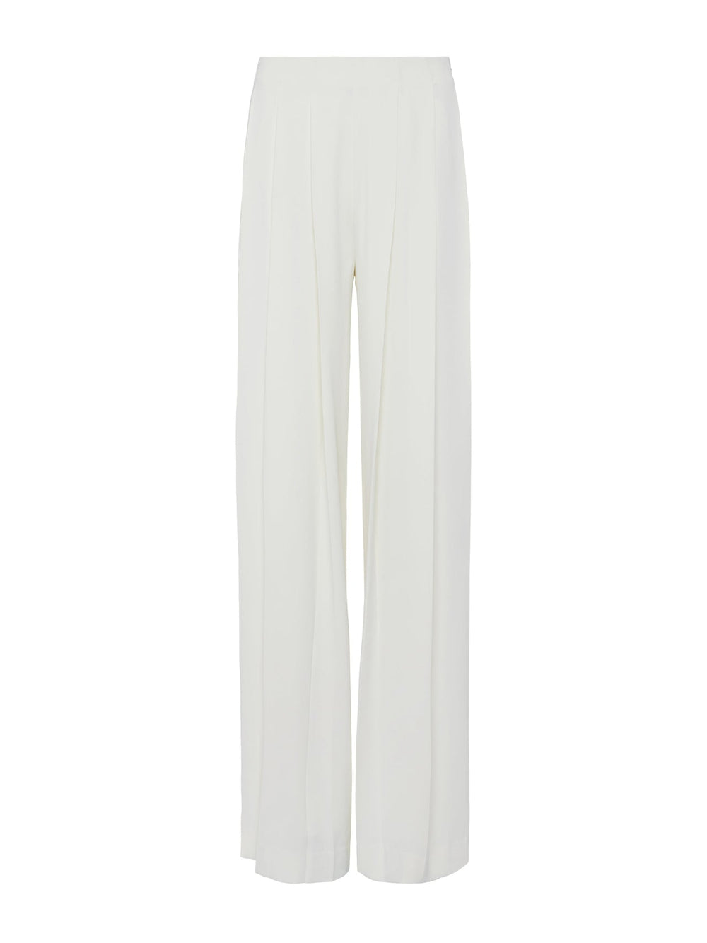 Nova Pleated Wide-Leg Pant in Ivory