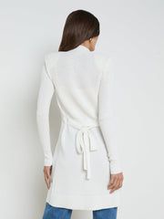 Noe Double-Breasted Cardigan in White