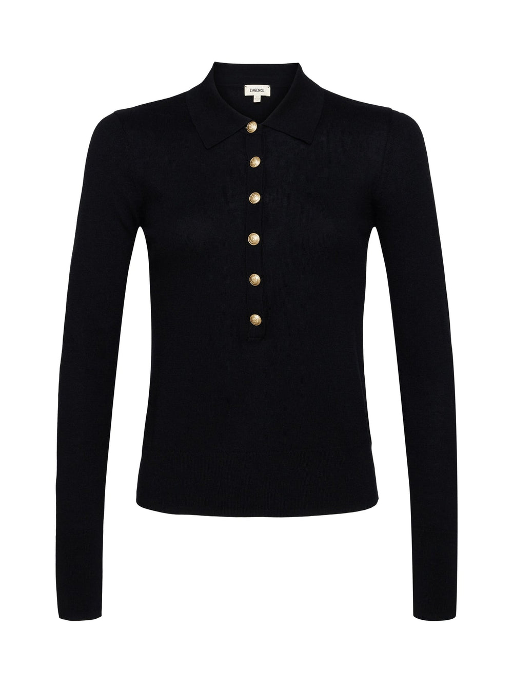 Sterling Long Sleeve Sweater in Black/Gold