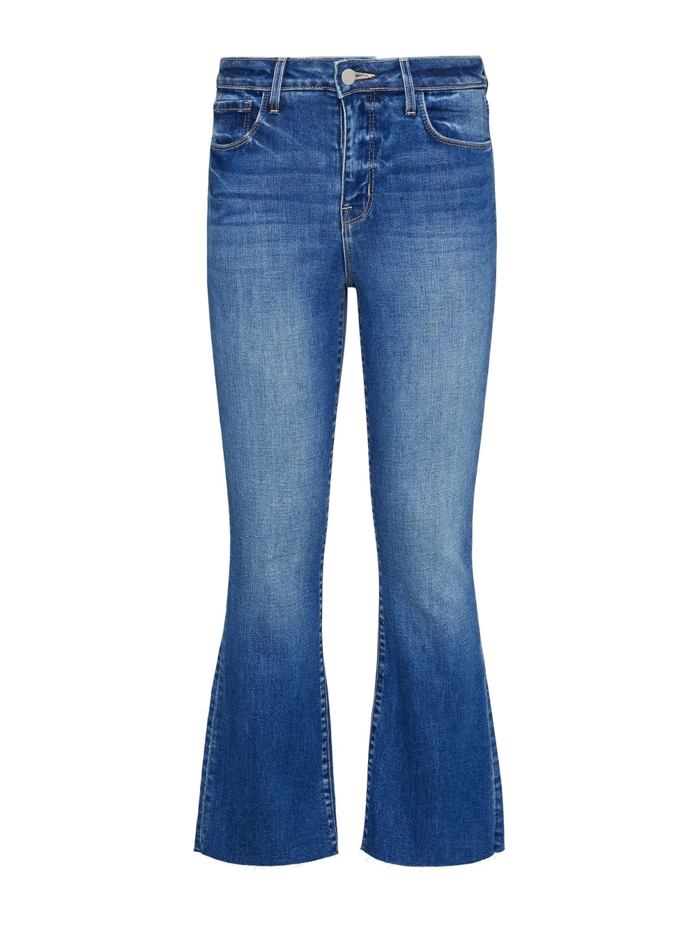 Kendra High-Rise Cropped Flare Jean in Cambridge