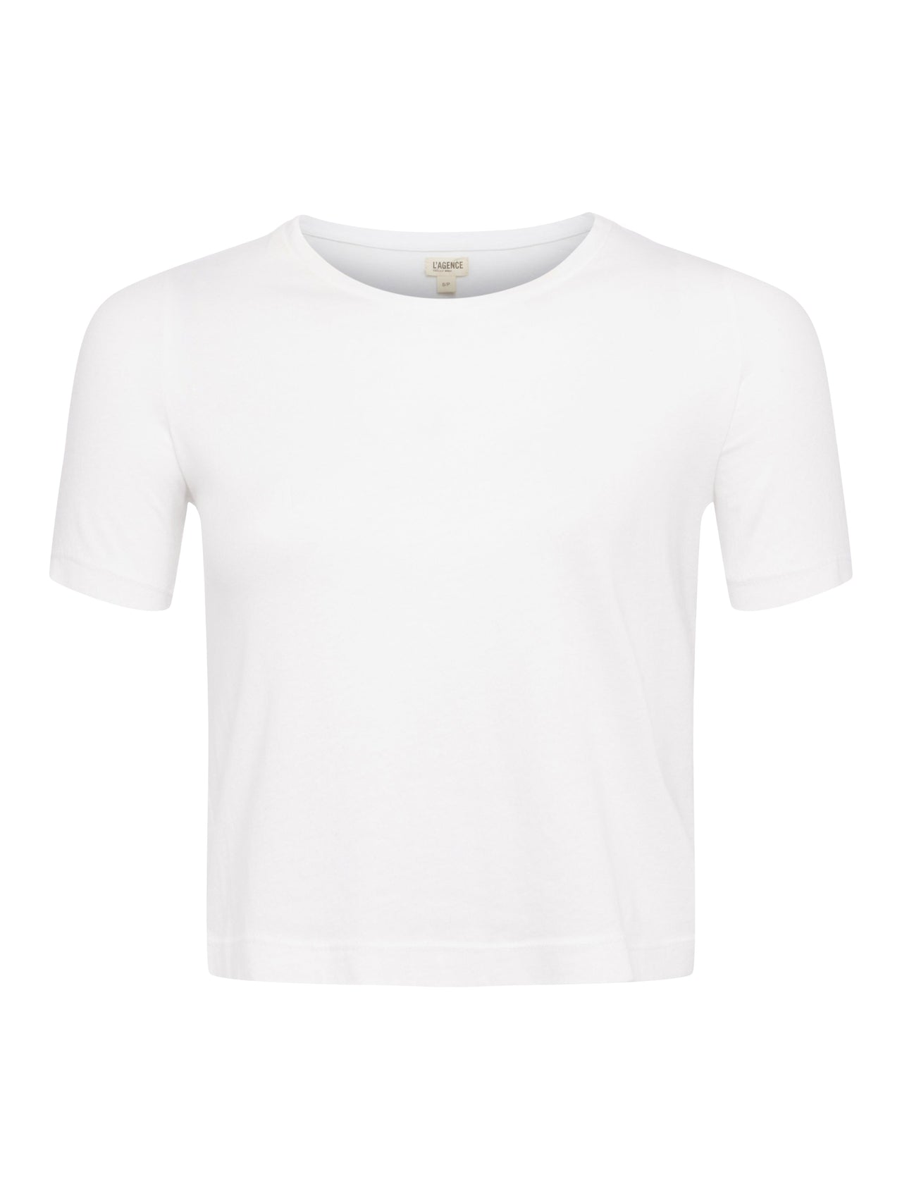 Donna Cotton Cropped Tee in White
