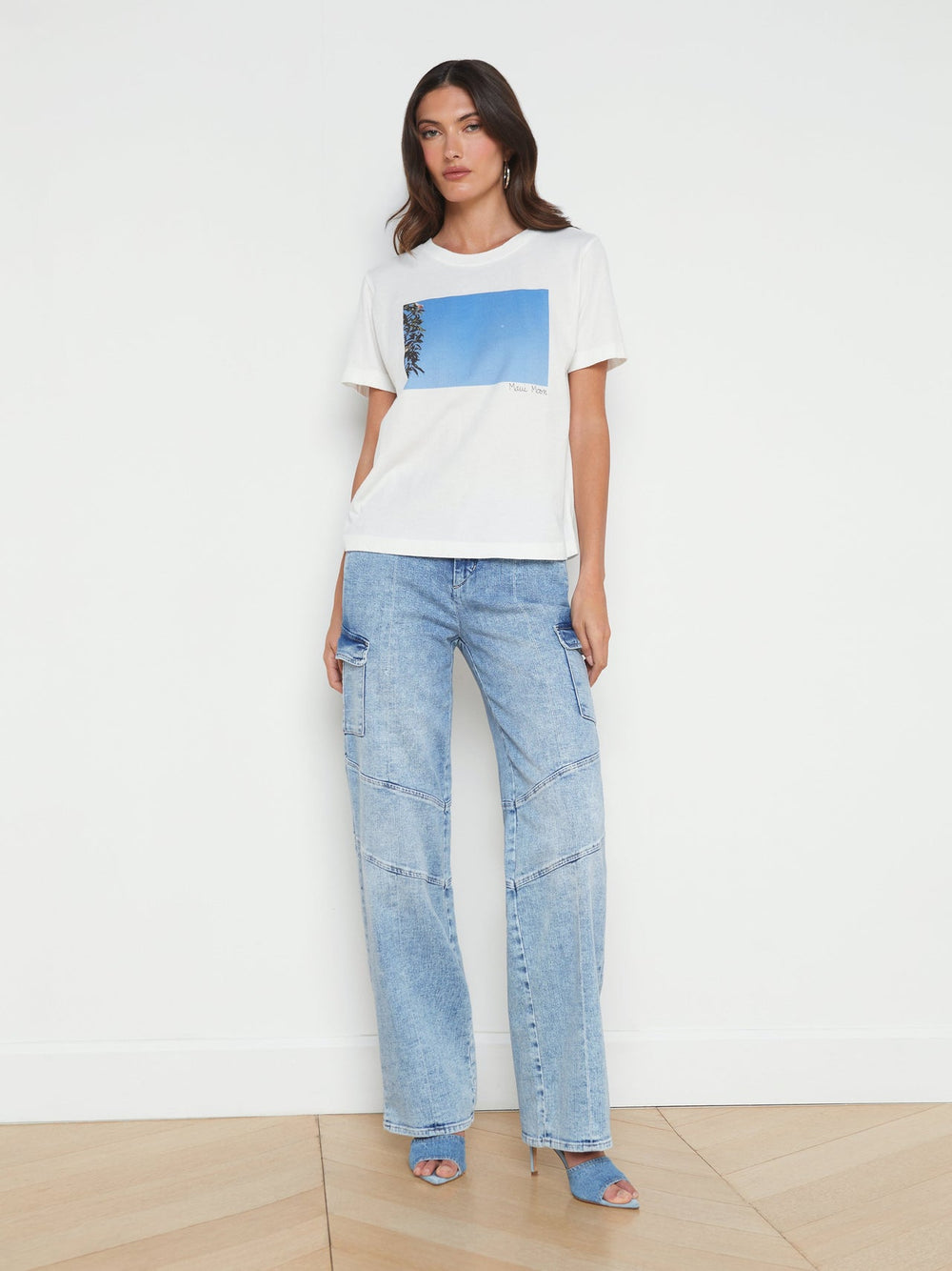 Leilani Maui Moon Tee in White