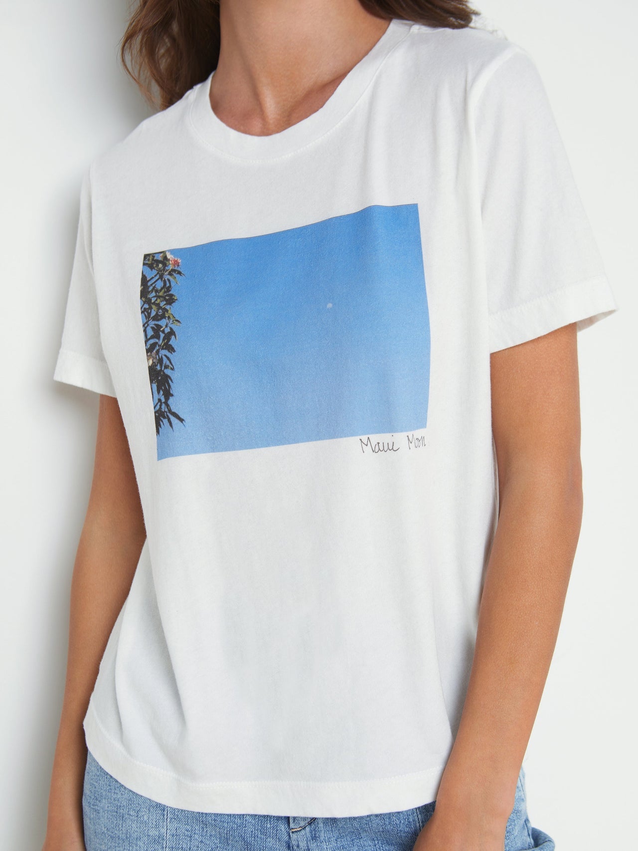 Leilani Maui Moon Tee in White