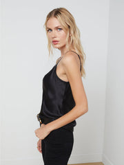Lexi Silk Camisole in Black