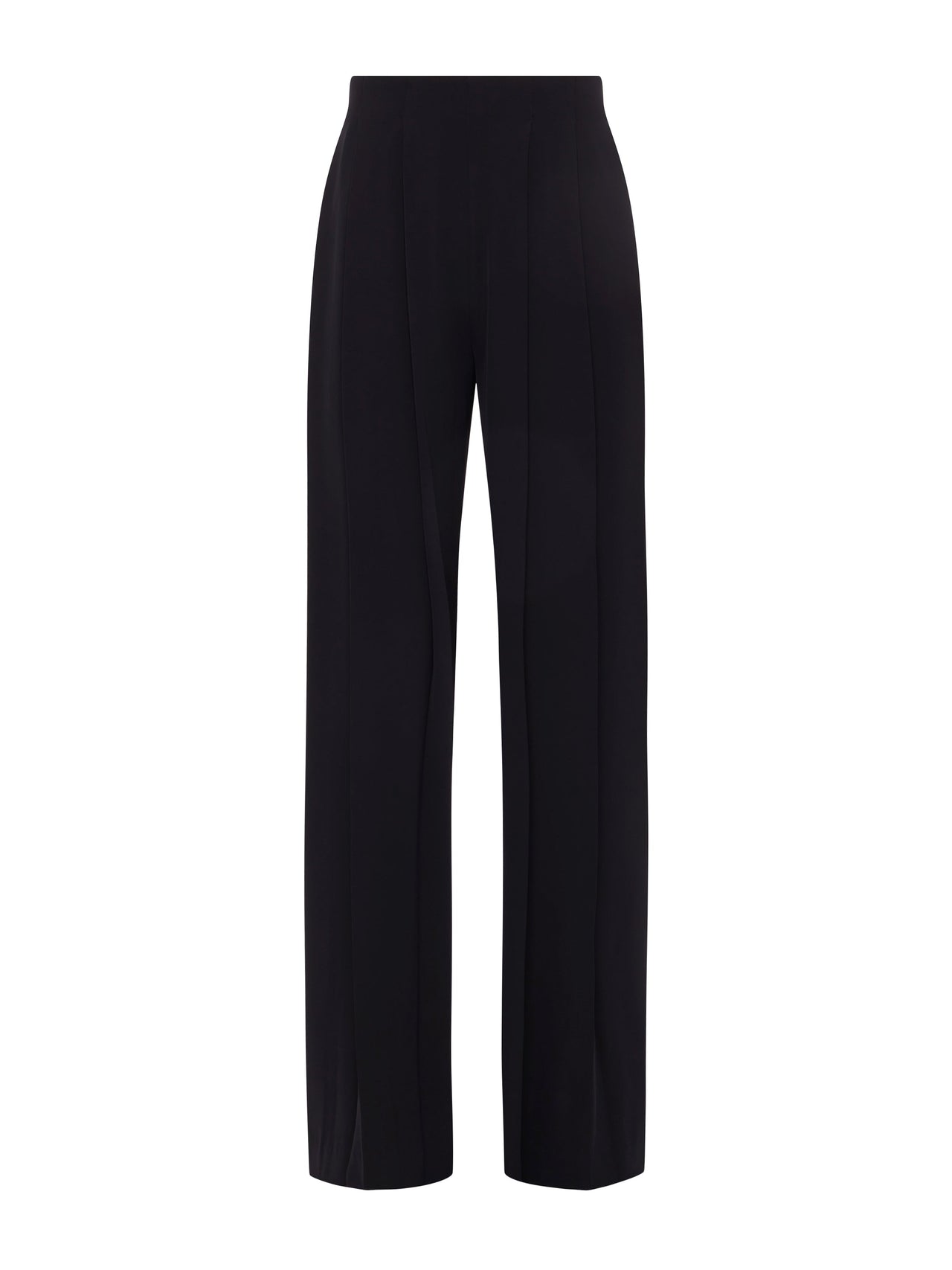 Nova Pleated Wide-Leg Pant in Black