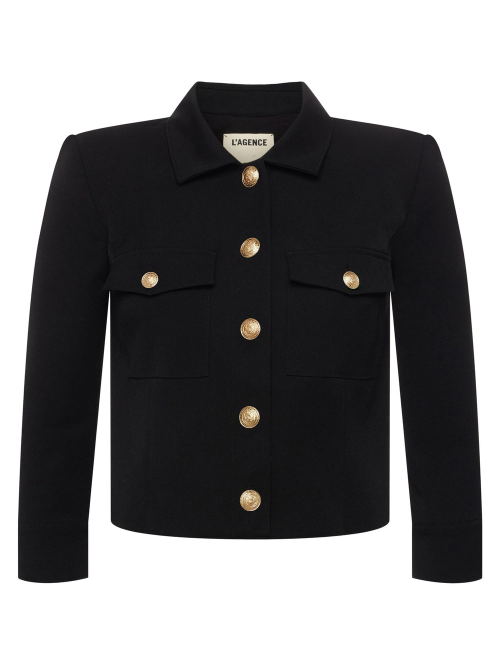 Kumi Cropped Jacket in Black