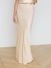 Zeta Maxi Skirt in Pearl