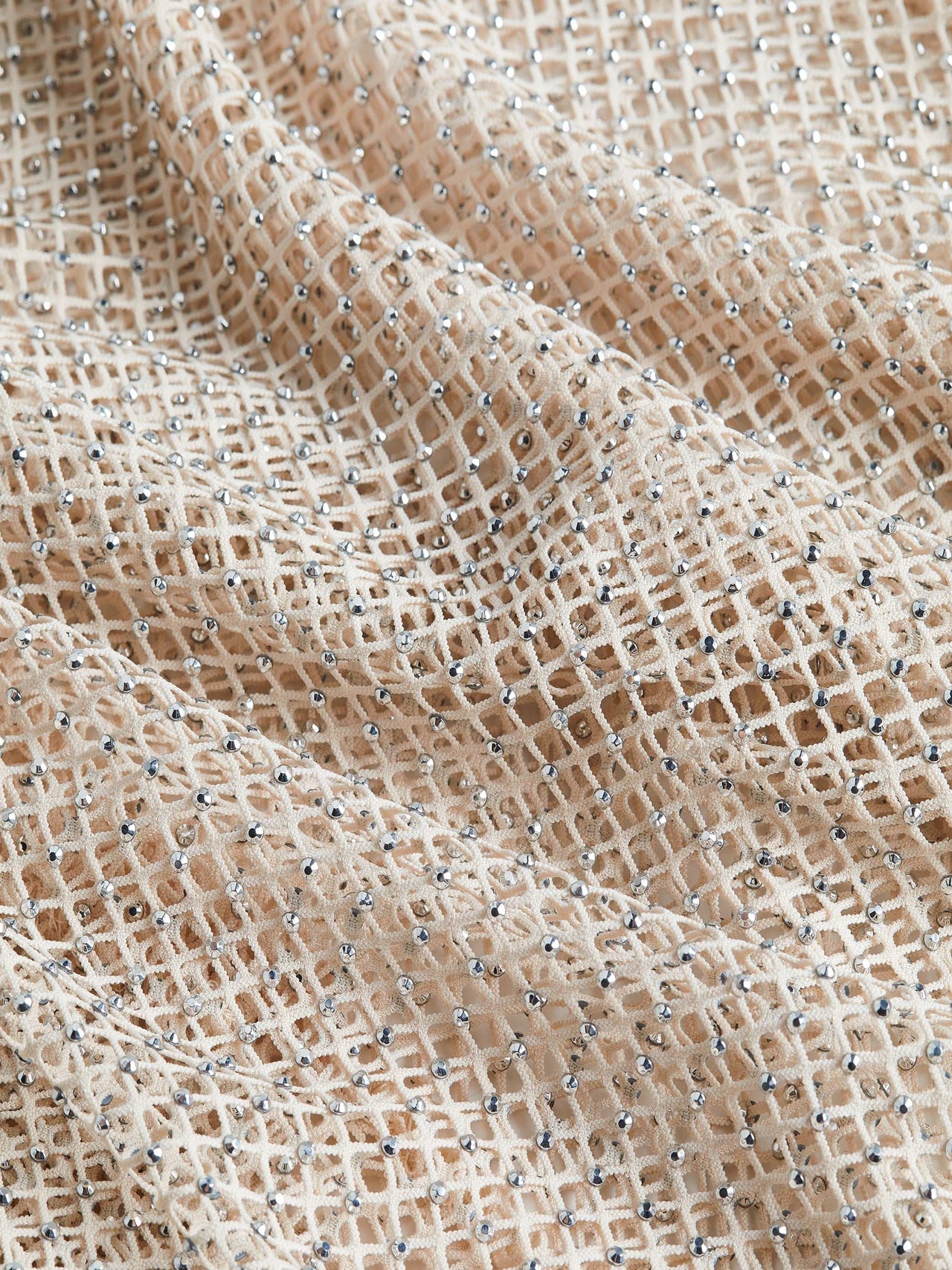 Sara Mesh Cover-Up Dress in Champagne