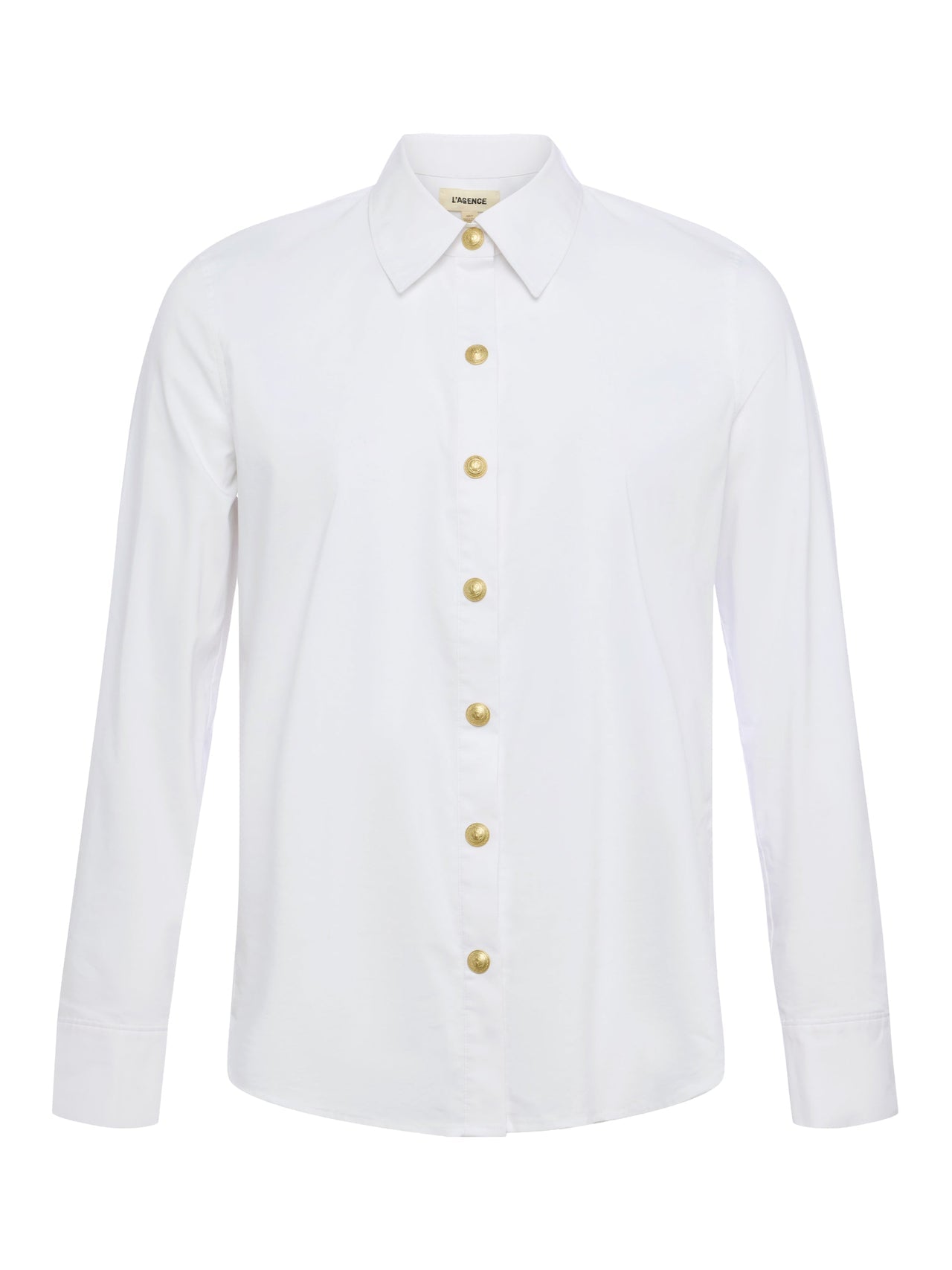 Ellery Shirt in White/Gold