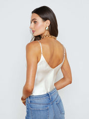 Lexi Silk Camisole in White