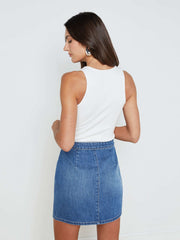 Adira Scoopneck Tank in White