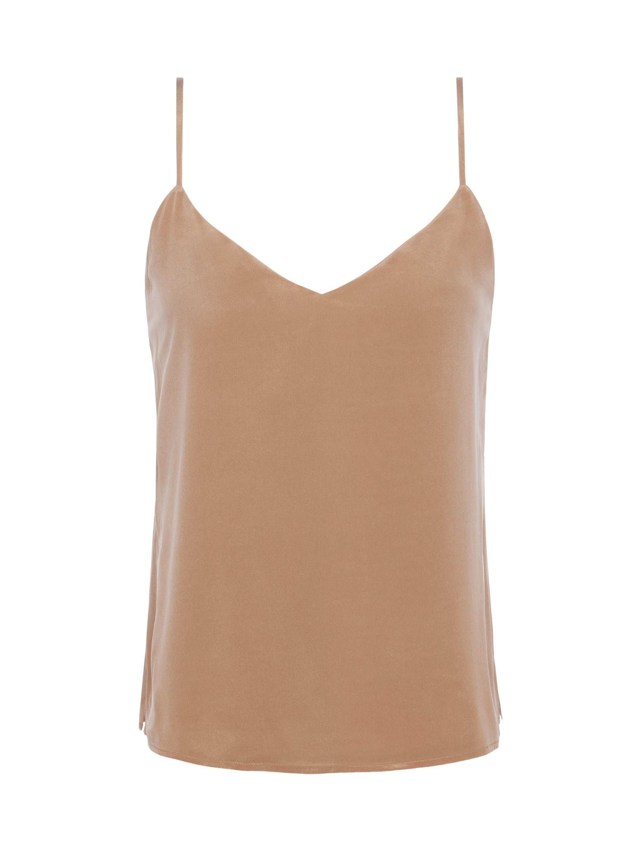 Jane Silk Camisole in Dark Cappuccino