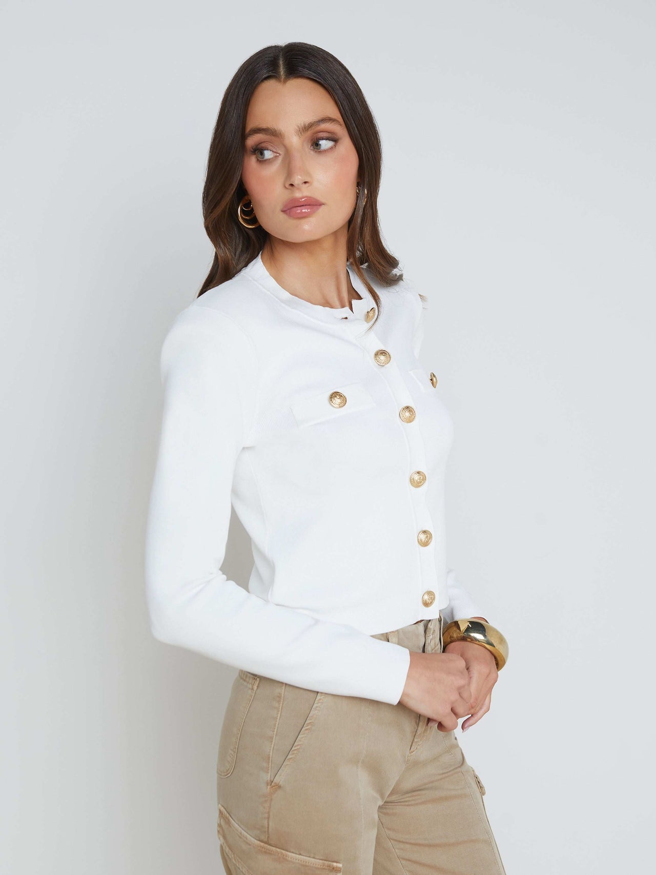 Toulouse Cardigan in Ivory