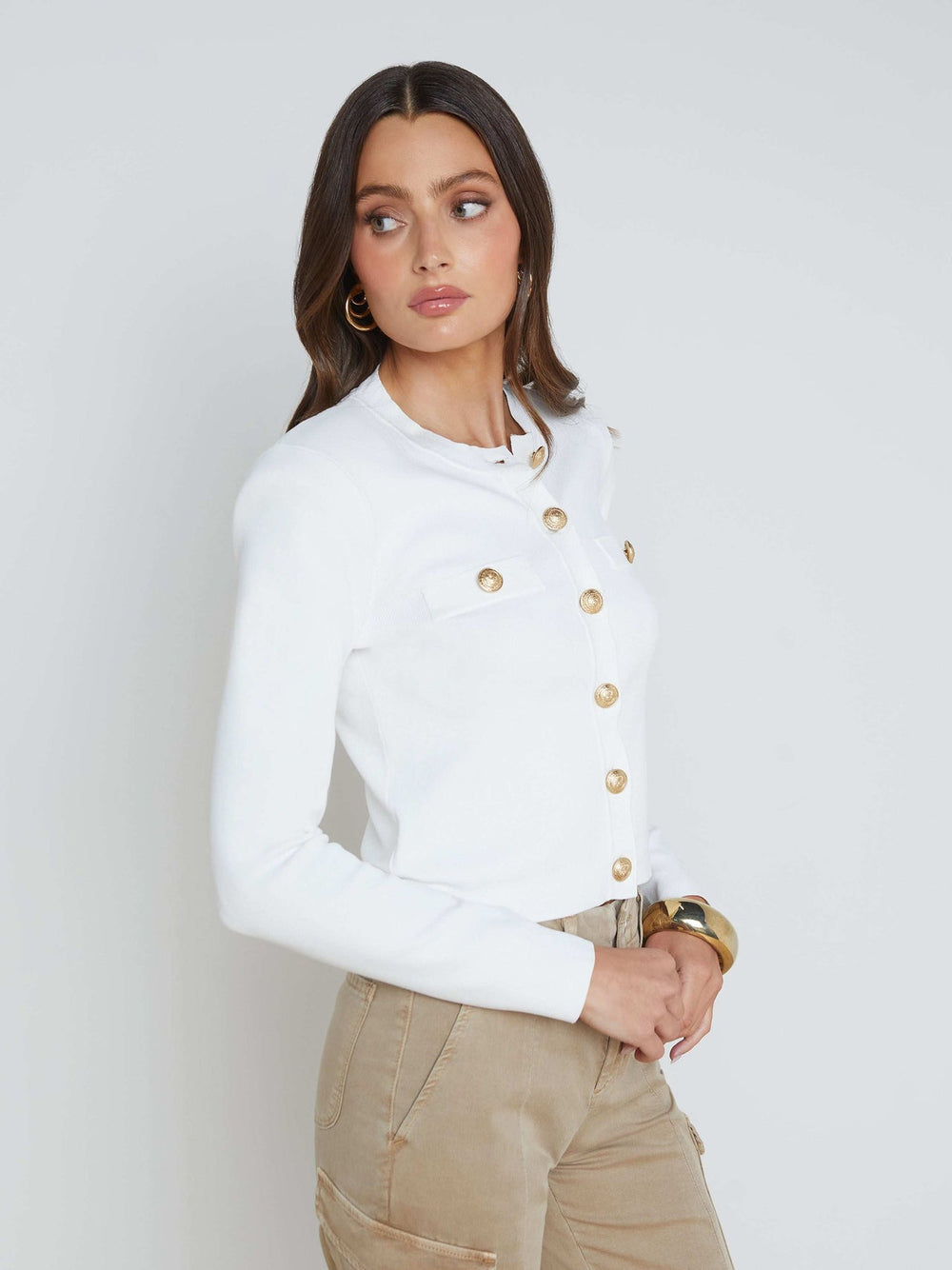Toulouse Cardigan in Ivory