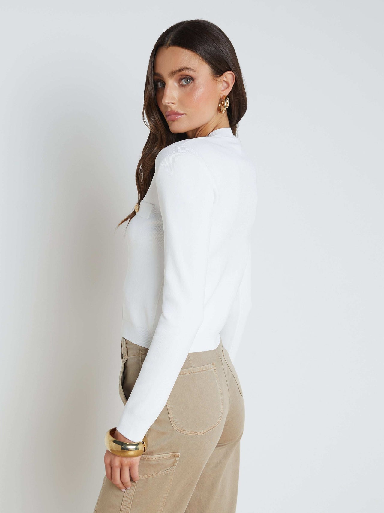 Toulouse Cardigan in Ivory