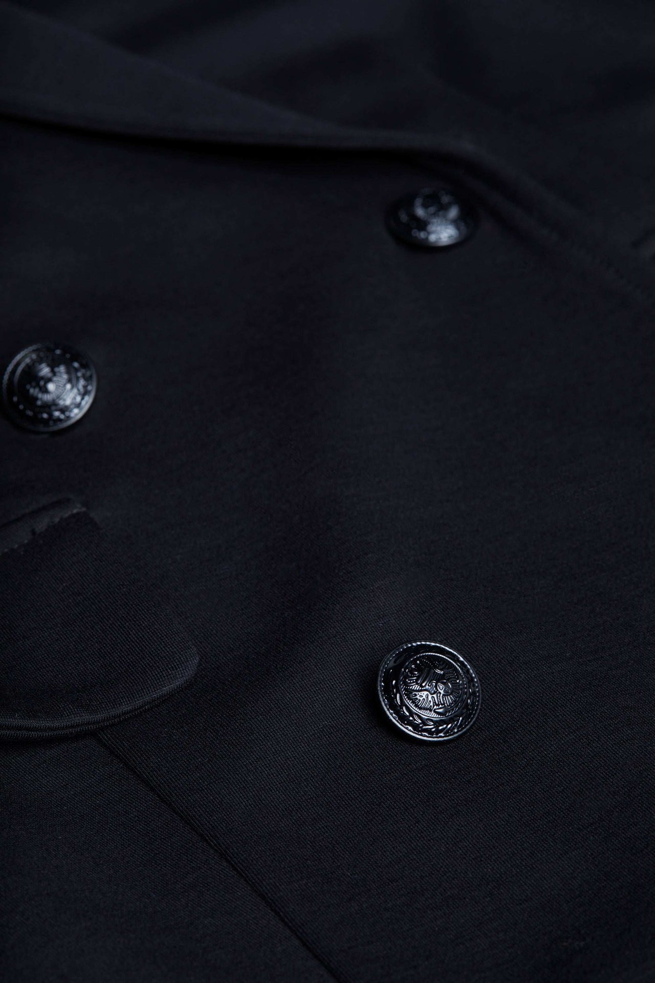 Aldora Double-Breasted Vest in Black
