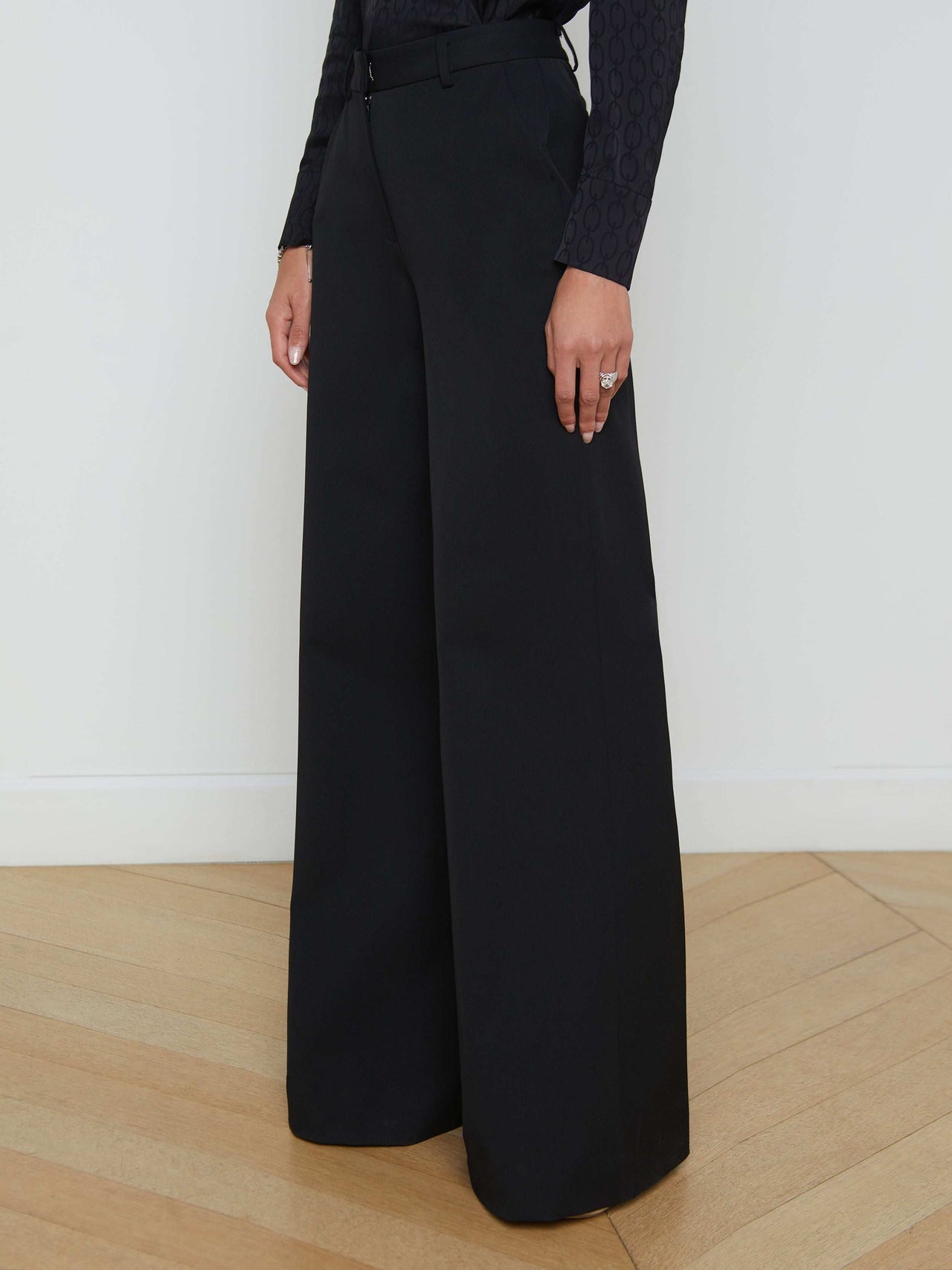 Pilar Wide-Leg Pant in Classic Black