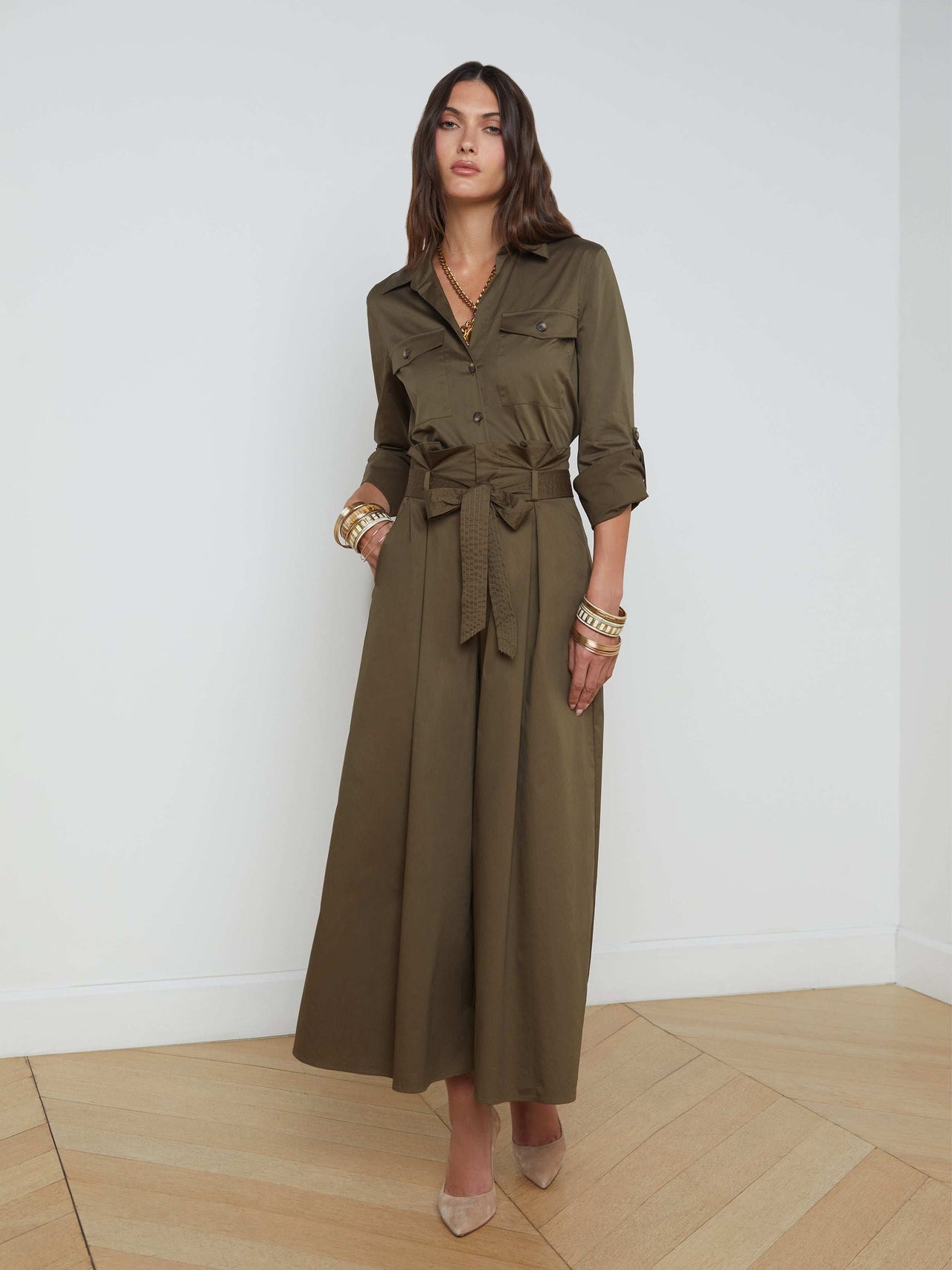 Lowen Paperbag Pant in Pine