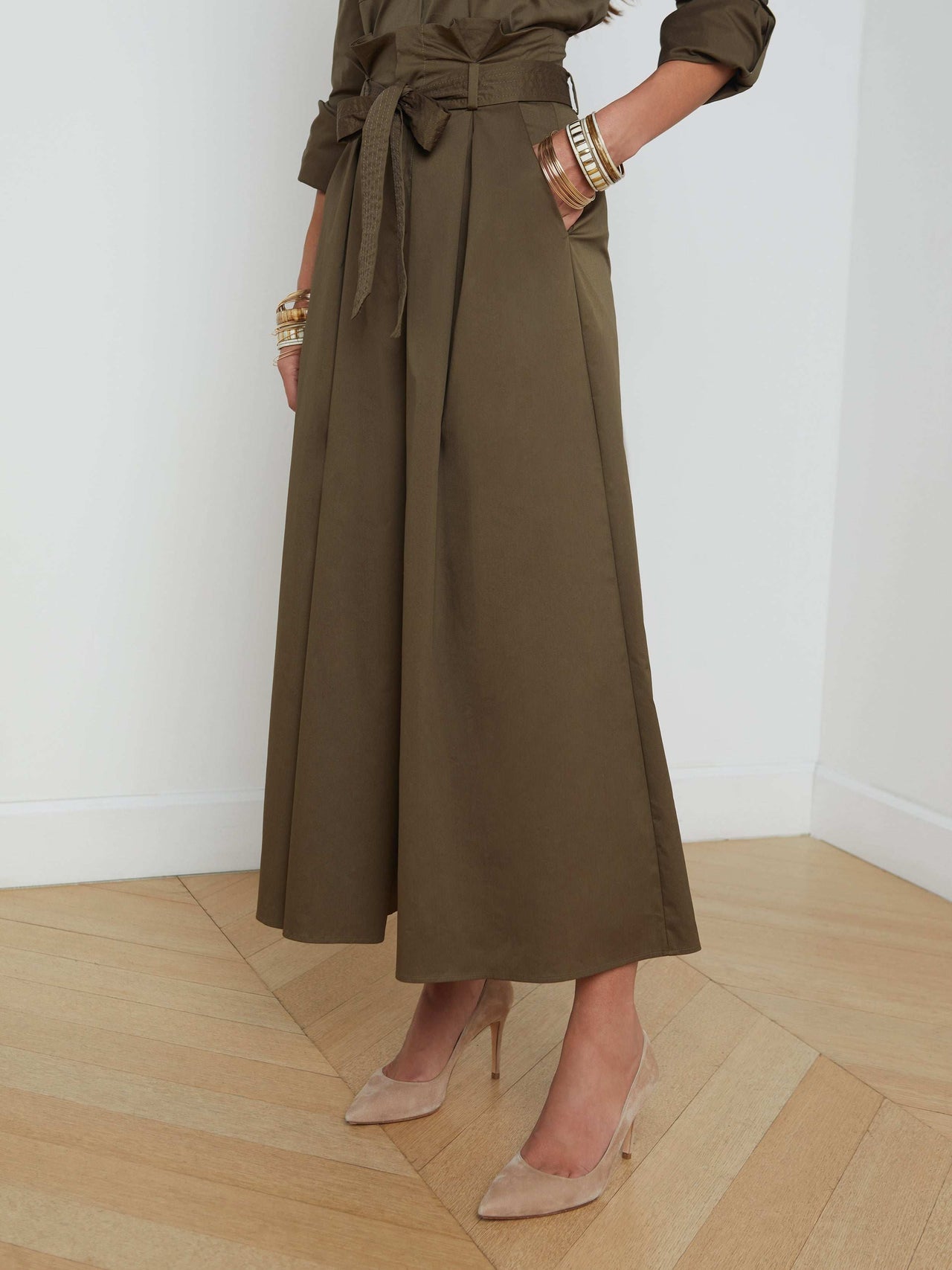 Lowen Paperbag Pant in Pine