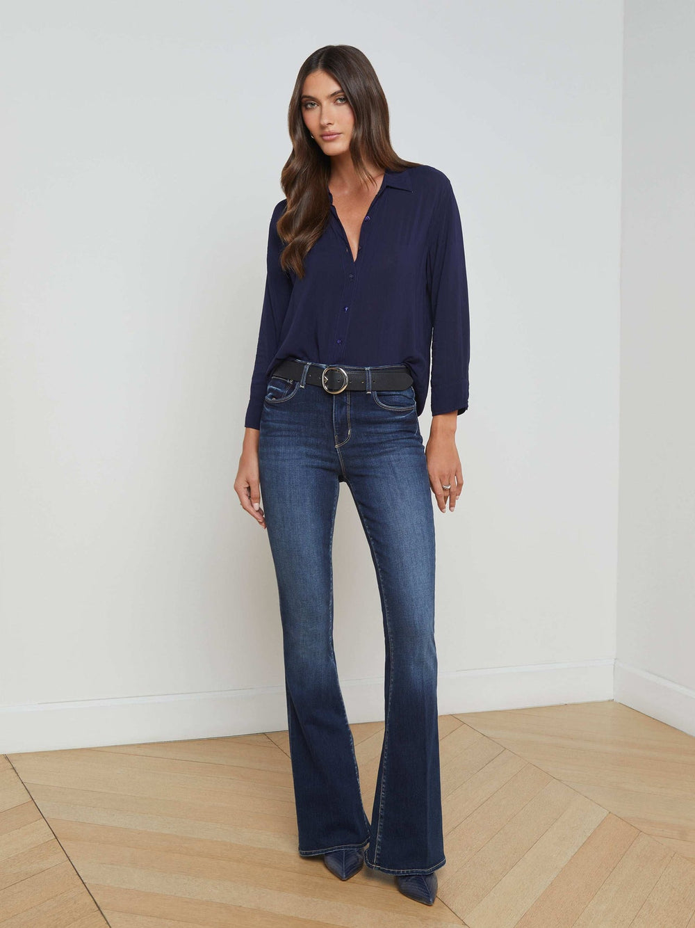 Marlene Blouse in Navy