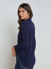 Marlene Blouse in Navy