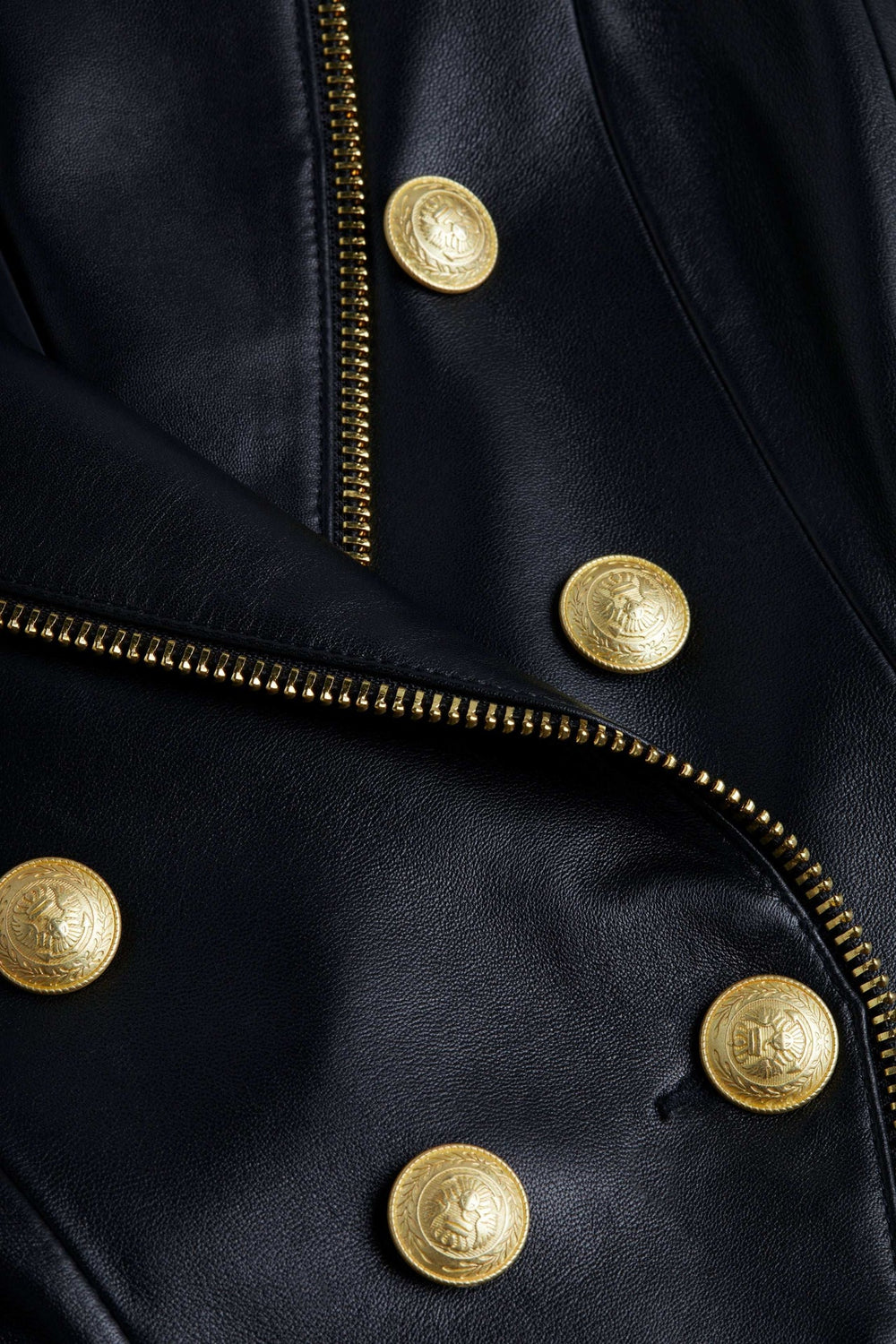 Ottilie Leather Blazer in Black