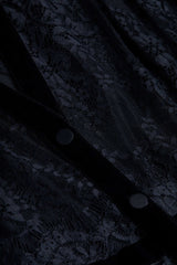 Poe Lace Maxi Dress in Black