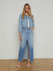 Koda Cropped Jean Jacket in Fontana