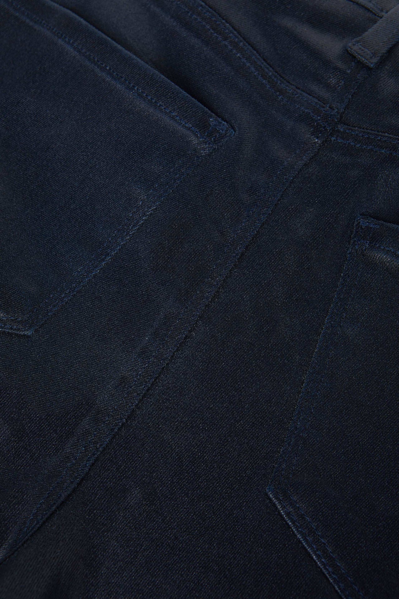 Ruth Coated Straight-Leg Jean in Metro Coated