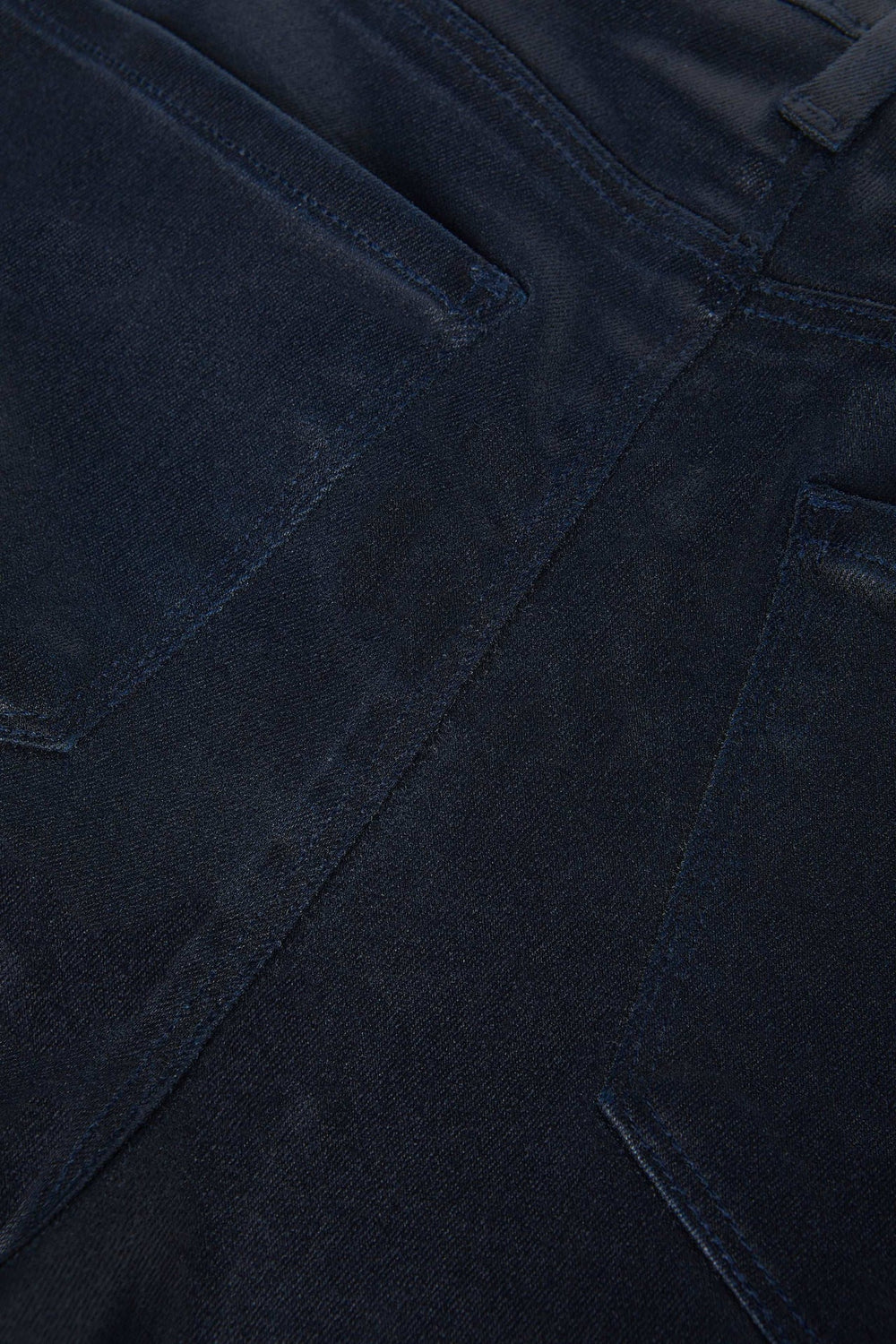 Ruth Coated Straight-Leg Jean in Metro Coated