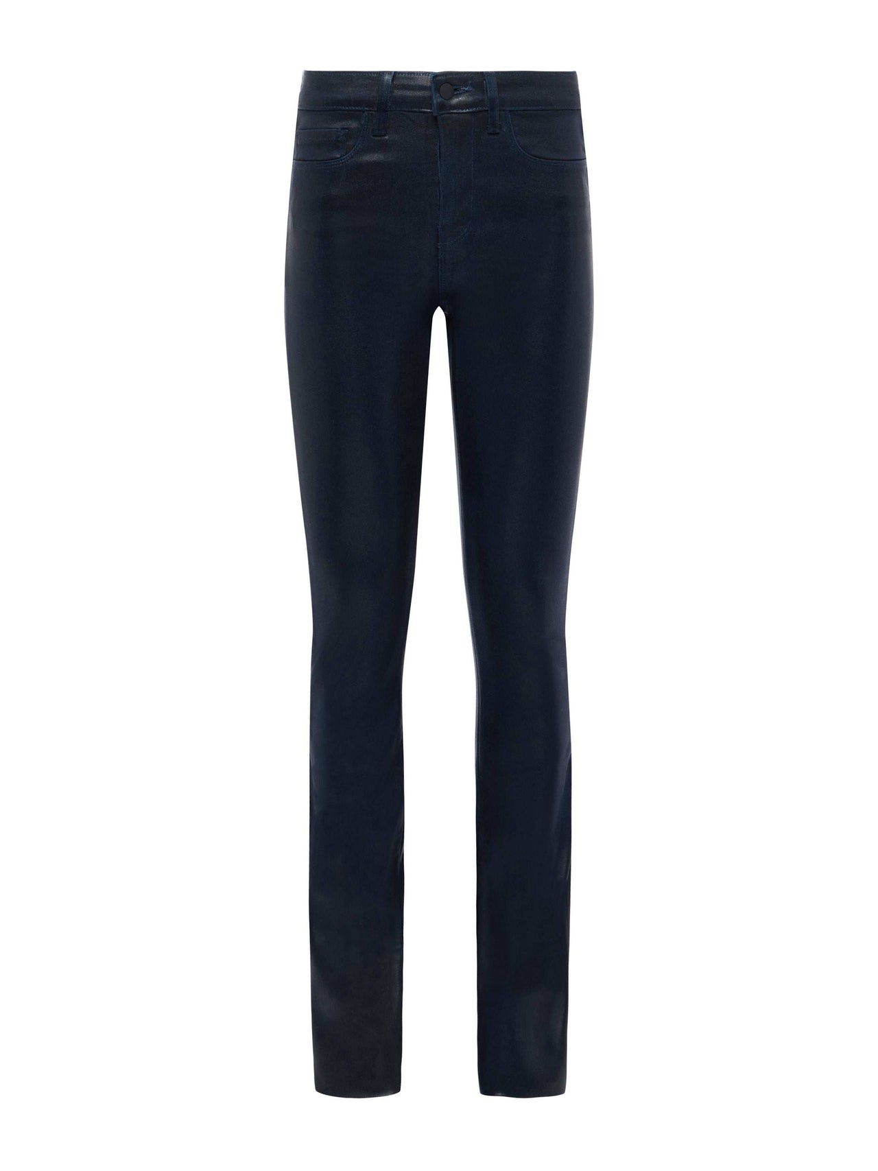 Ruth Coated Straight-Leg Jean in Metro Coated