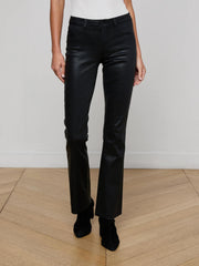 Sneeki Coated Straight-Leg Jean in Noir Coated