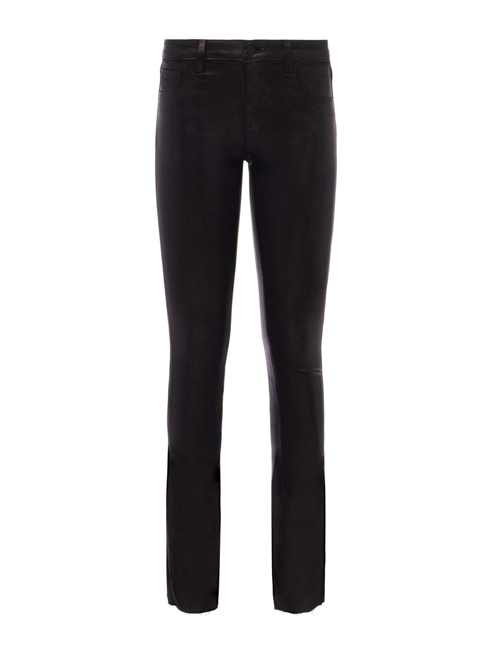 Sneeki Coated Straight-Leg Jean in Noir Coated