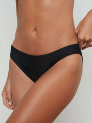 Nicole Bikini Bottom in Black/Black