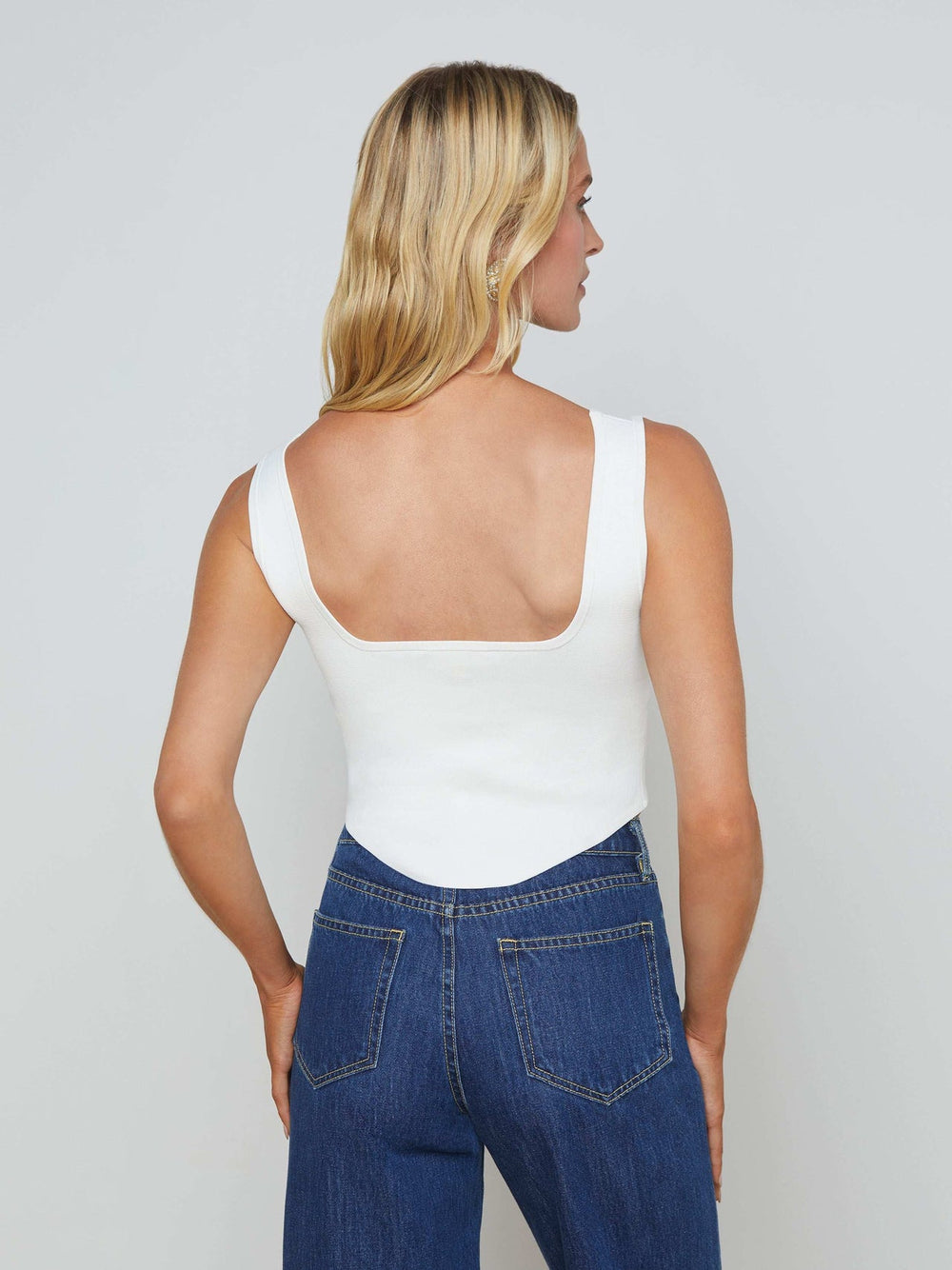 Saga Top in Ivory/Gold