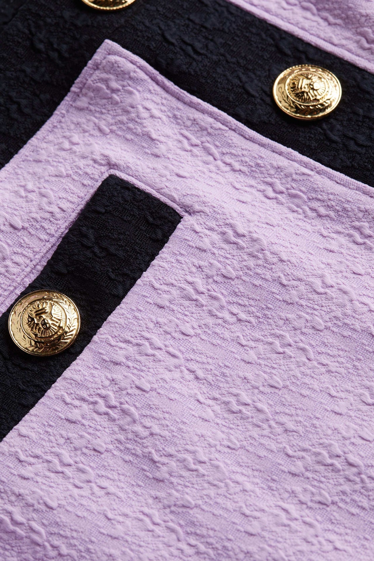 Coco Mini Skirt Cover-Up in Light Violet/Black