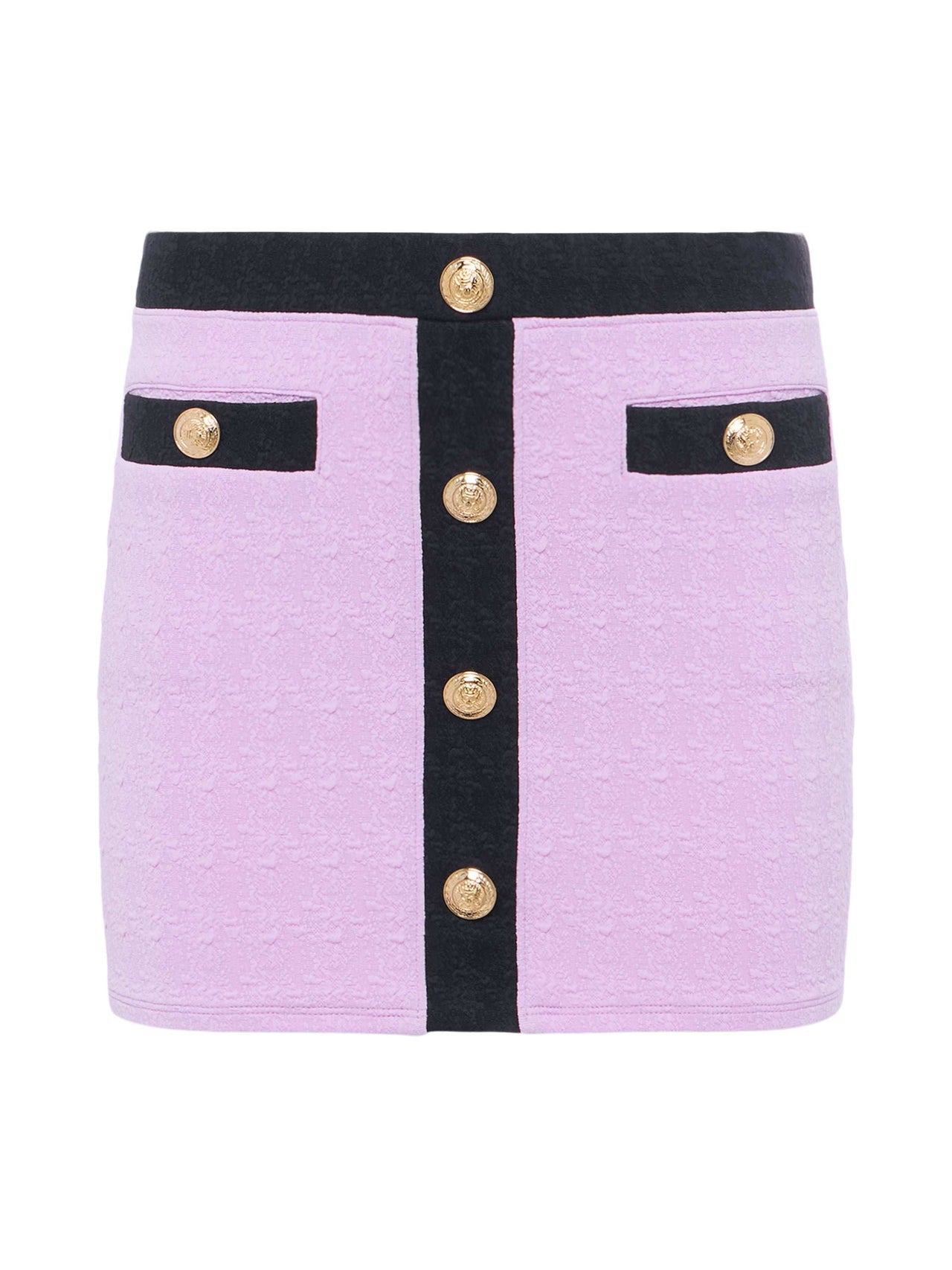 Coco Mini Skirt Cover-Up in Light Violet/Black