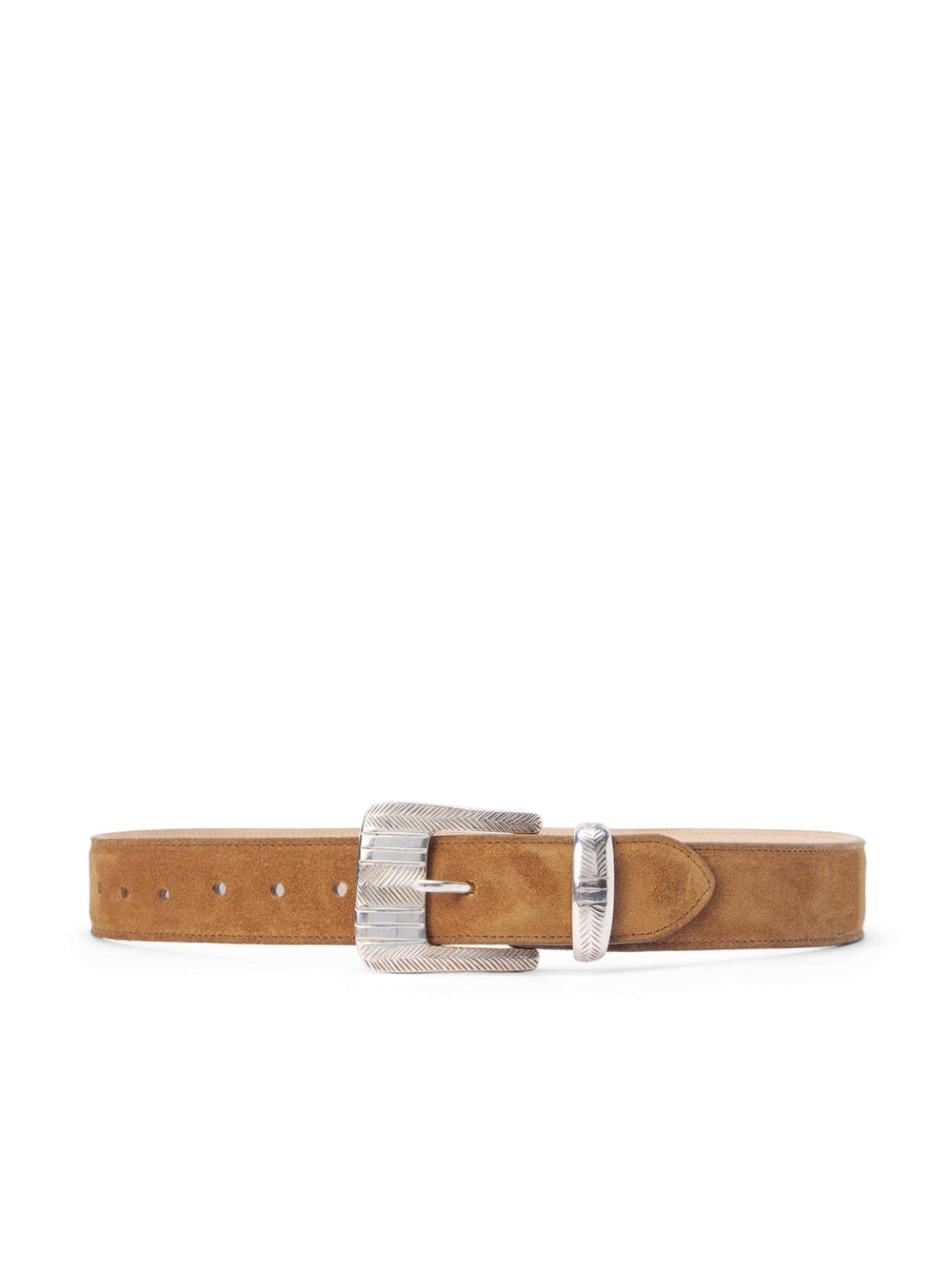 Aya Suede Belt in Cognac Suede