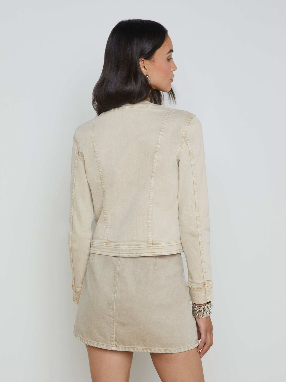 Yari Jean Jacket in Biscuit
