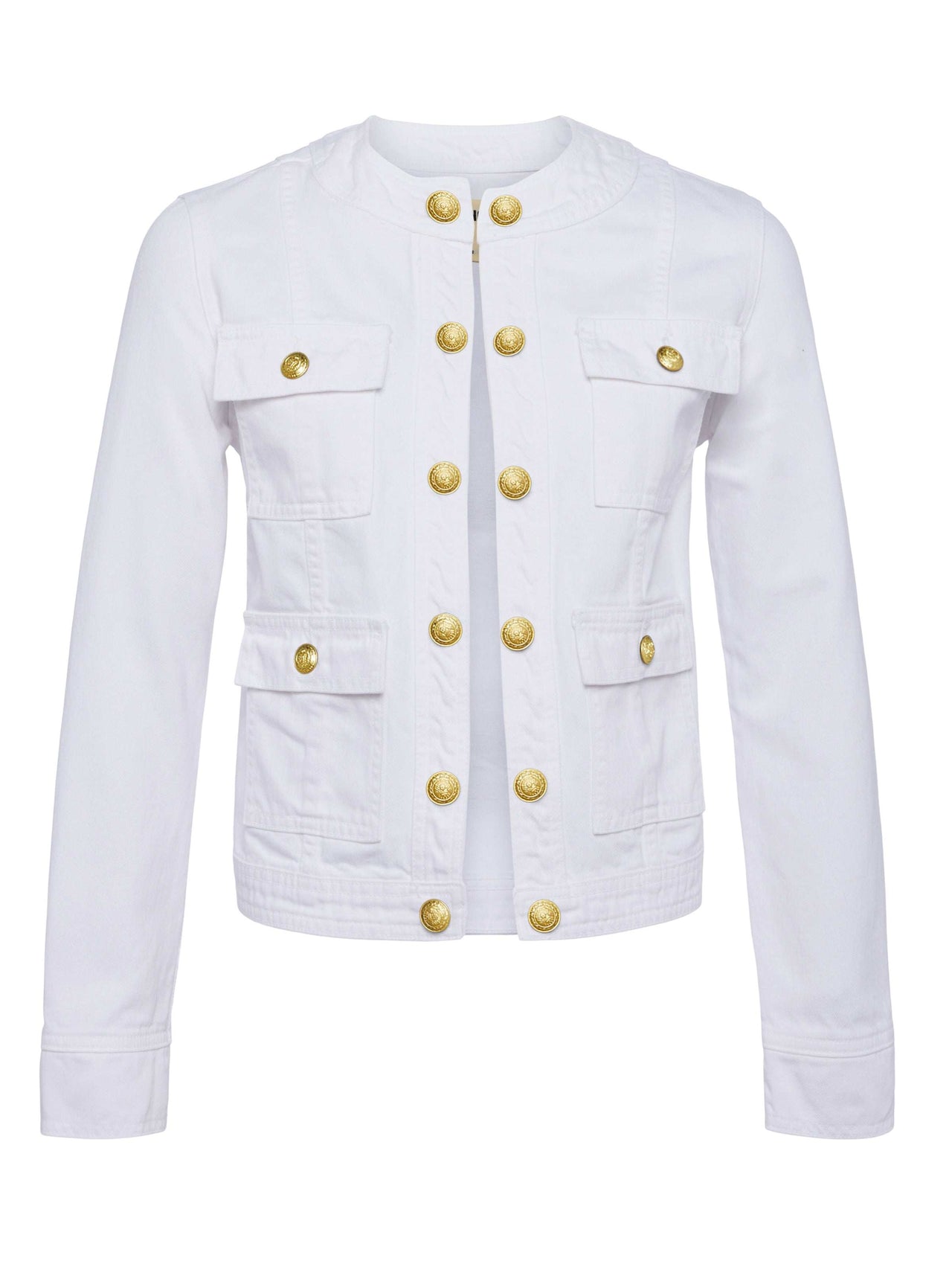Yari Jean Jacket in Blanc
